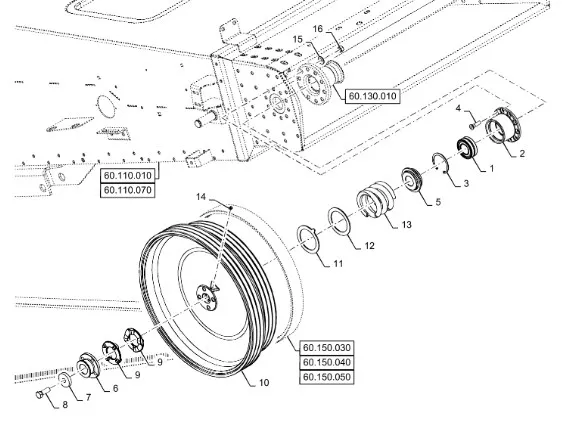 87480803 - Муфта срывн. вала вехн. кам. накл. CX6.90, CX8070/80, CX8.80